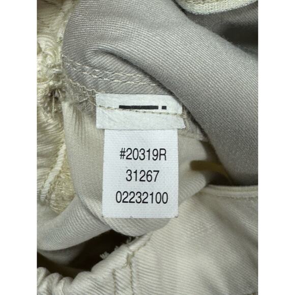 Spanx Women's Patch Pocket Ankle Zip Cream Denim Jogger Pants - Size S (27x29) - Picture 5 of 5